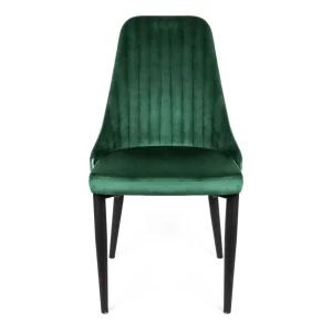 Krzeslo Louis Welurowe Zielone 44X59X88 Cm