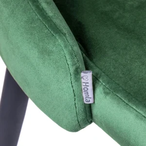 Krzeslo Louis Welurowe Zielone 44X59X88 Cm