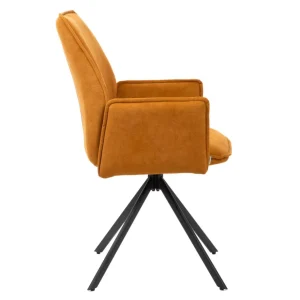 Krzeslo Lugro Obrotowe Musztardowe 56X60X82 Cm