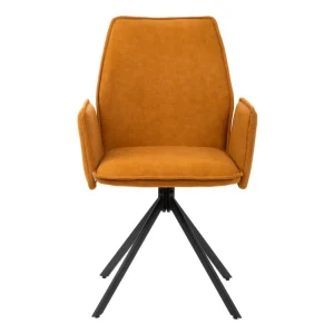 Krzeslo Lugro Obrotowe Musztardowe 56X60X82 Cm