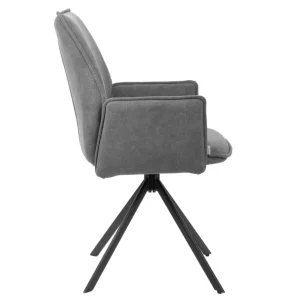 Krzeslo Lugro Obrotowe Szare 56X60X82 Cm