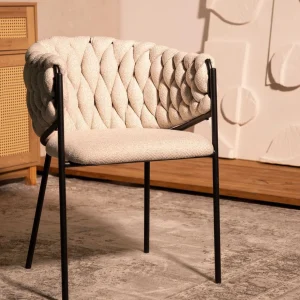 Krzeslo Merle Bezowe 57X59X78 Cm