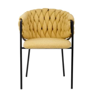 Krzeslo Merle Musztardowe 57X59X78 Cm