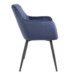Krzeslo Shelton Welurowe Granatowe 56X60X84Cm
