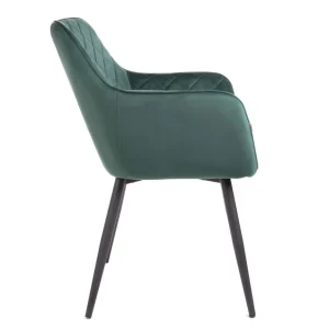 Krzeslo Shelton Welurowe Zielone 56X60X84Cm