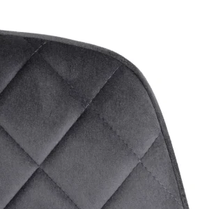 Krzeslo Shelton Welurowe Szare 56X60X84Cm