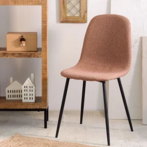 Krzeslo Slank W Tkaninie Ceglaste 44X52X85Cm