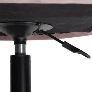 Krzeslo Teill Welurowe Obrotowe Rozowe 55,5X54,5X80-90Cm