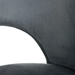 Krzeslo Tercio Welurowe Szare 47X55X77Cm