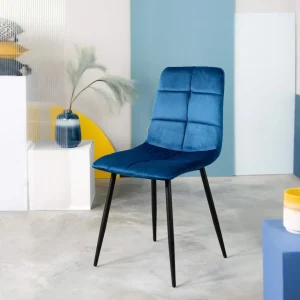 Krzeslo Triss Welurowe Granatowe 44X57X88 Cm