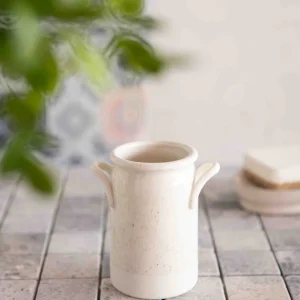 Kubek Lazienkowy Fermir Ceramiczny Bezowy 10.3X7.1X11.1Cm