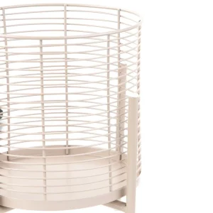 Kwietnik Floero Metalowy Bezowy 22X30 Cm