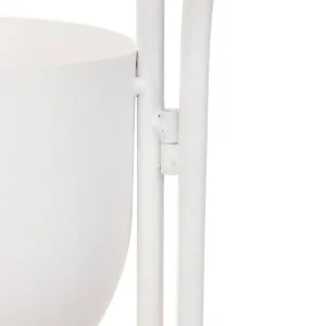 Kwietnik Floero Metalowy Bialy 49X14X80 Cm