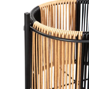 Kwietnik Floero Z Plecionka Bezowo-Czarny 67X23X70 Cm