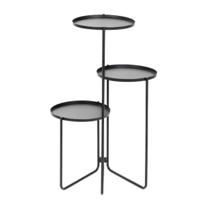 Kwietnik Roh Trzypoziomowy Czarny 25X48/70 Cm