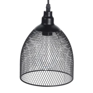 Lampa Atros Wiszaca Czarna 21X16 Cm