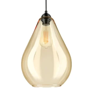 Lampa Miste Wiszaca Bursztynowa 24X24X180 Cm