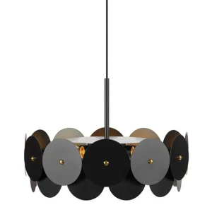 Lampa Sufitowa Vegas Czarna 53X53X160Cm