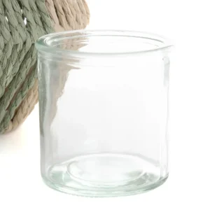 Lampion Avli Pleciony Z Zielonymi Elementami 21,5X23 Cm