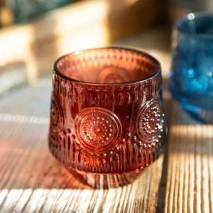 Lampion Barrel Brazowy 8X8X8 Cm