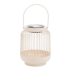 Lampion Solarny Fonar Metalowy Ecru 12,5X12,5X11,5 Cm