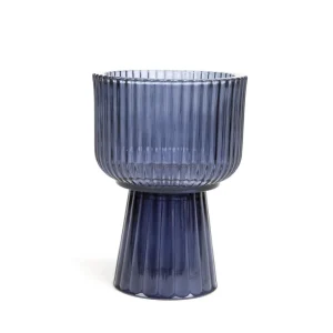 Lampion Taza Granatowy 10X13 Cm