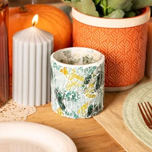 Lampion Tesseli Z Mozaika Zielony 9X8 Cm