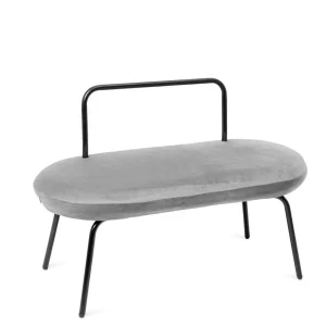 Lawka Ina W Tkaninie Jasnoszara 95X45X61 Cm