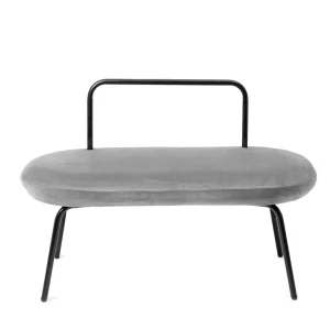 Lawka Ina W Tkaninie Jasnoszara 95X45X61 Cm