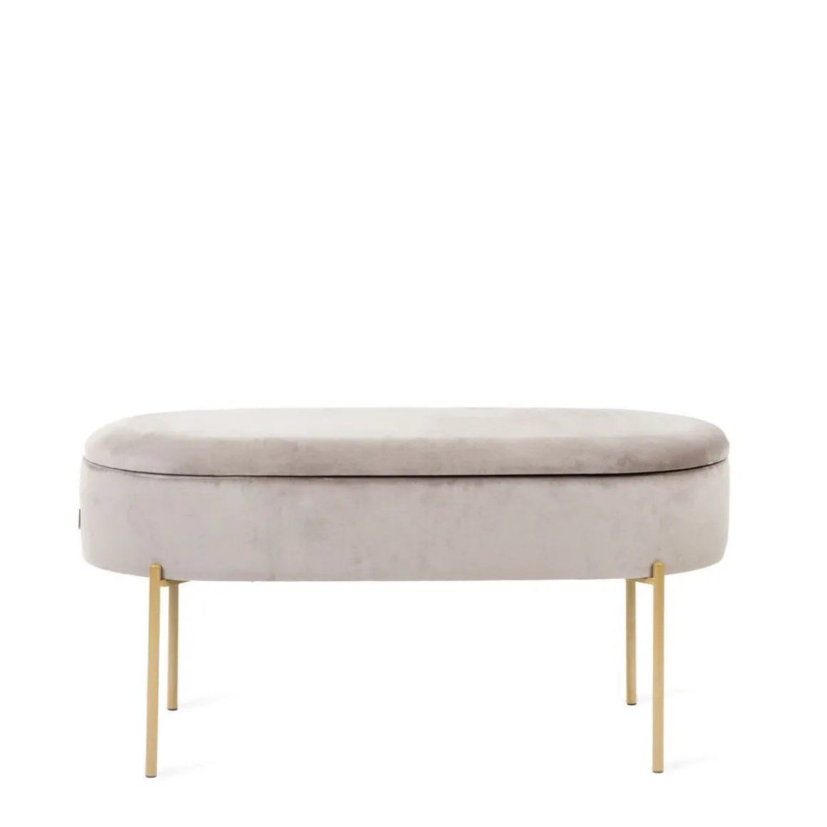 lawka_layla_welurowa_bezo_2.webp Lawka Layla Welurowa Bezowa Ze Schowkiem 91,5X41X46.5 Cm