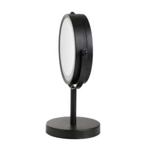 Lusterko Nolani Czarne Z Podswietleniem 18X12X26.5 Cm