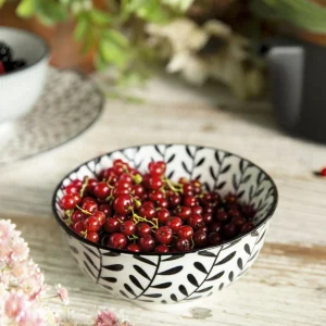 Miska Navia Czarna W Listki 12 Cm