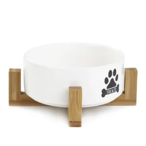 Miska Treats Dla Psa S Z Bambusowa Podstawa 13X7 Cm