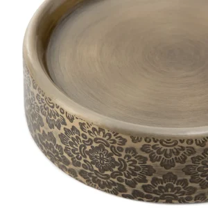 Mydelniczka Araria Zlota Z Ozdobnymi Wytloczeniami 12X12X3 Cm