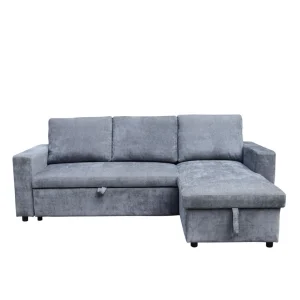 Naroznik Virev Naroznik Uniwersalny Z Funkcja Spania Ciemnoszary 215X76X85 Cm