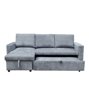 Naroznik Virev Naroznik Uniwersalny Z Funkcja Spania Ciemnoszary 215X76X85 Cm