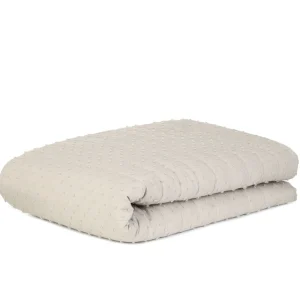 Narzuta Doti W Kropki Bezowa 200X220 Cm