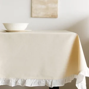 Obrus Linela Z Bawelniana Falbanka 130X180 Cm