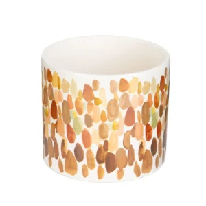 Oslonka Na Doniczke Azul W Bezowe Plamki 13X13X11 Cm