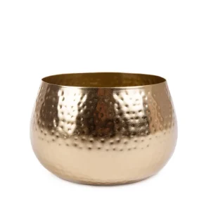 Oslonka Na Doniczke Dritto Mlotkowana Zlota 19X19X12 Cm