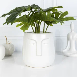 Oslonka Na Doniczke Face Biala 14X15 Cm