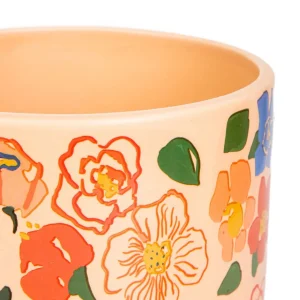 Oslonka Na Doniczke Floral Aura W Kolorowe Kwiaty 13,5X13,5X12,5 Cm