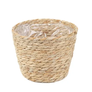 Oslonka Na Doniczke Lumbo Pleciona Naturalna 19X15 Cm