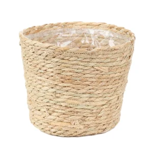 Oslonka Na Doniczke Lumbo Pleciona Naturalna 23X19 Cm