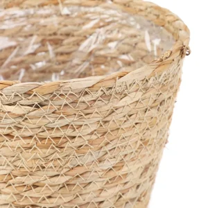 Oslonka Na Doniczke Lumbo Pleciona Naturalna 19X15 Cm