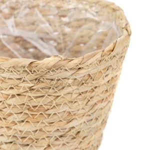 Oslonka Na Doniczke Lumbo Pleciona Naturalna 15X12 Cm