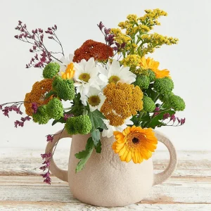 Oslonka Na Doniczke Sabbia Z Duzymi Uchwytami Bezowa 25,5X16X13 Cm