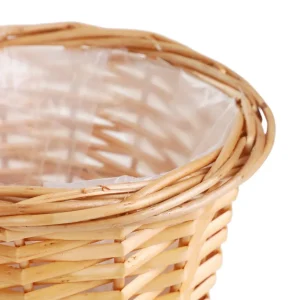 Oslonka Na Doniczke Saule Wiklinowa Naturalna 16X13 Cm