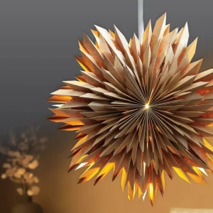 Ozdoba Papierowa Z Ledem Shallow Naturalna 50 Cm