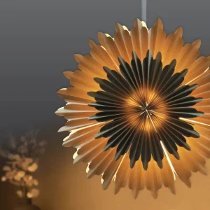 Ozdoba Papierowa Z Ledem Shallow Naturalna 50 Cm